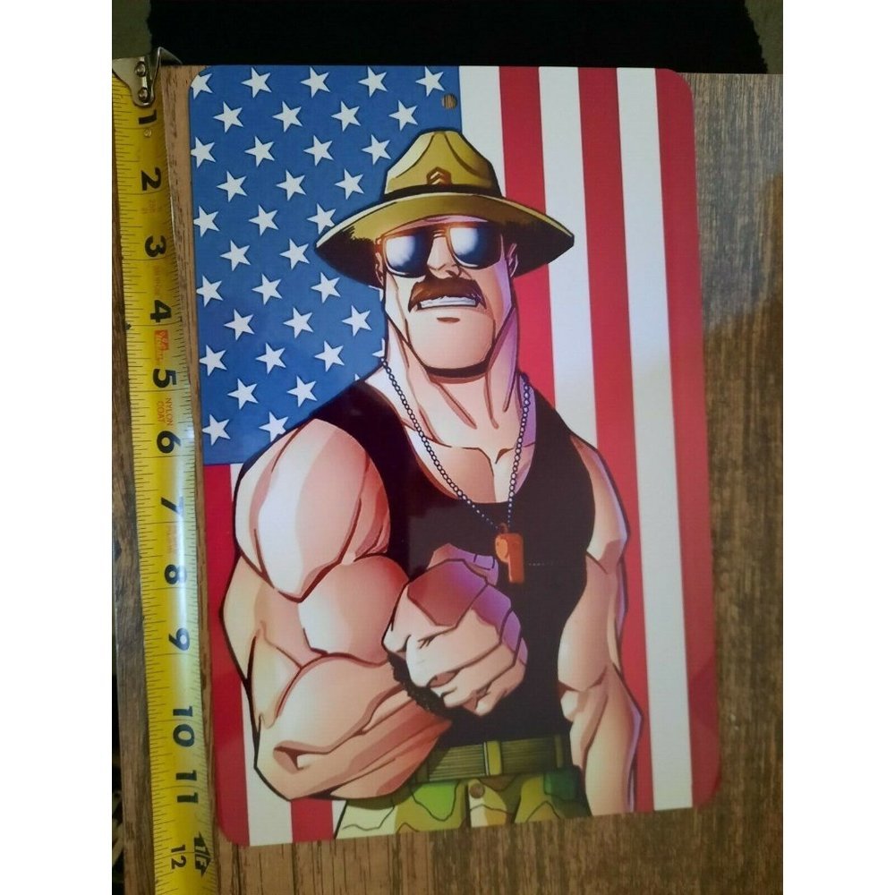 GI JOE Sgt Slaughter‎ All American 8x12 Metal Wall Sign